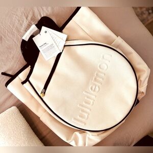 NWT - Lululemon Racket Bag 19L | Color: Natural/Black